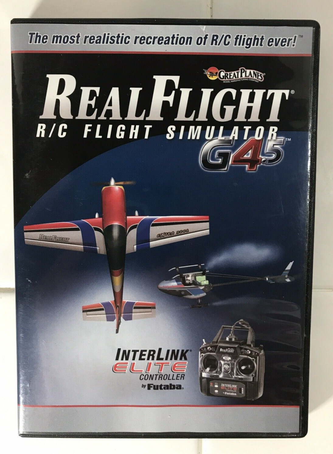 Great Planes RealFlight G4.5 R/C Flight Simulator Futaba Sim RC DVD ONLY