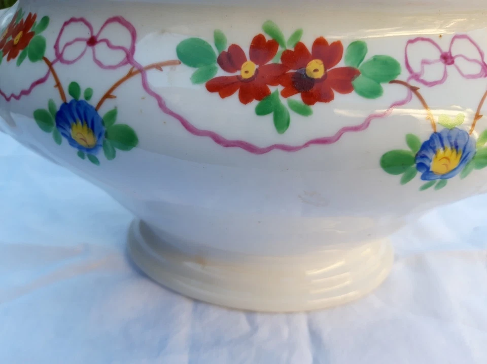 ancienne soupière porcelaine de paris shabby pour fleurs ou autres... - Photo 2/4