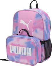 Combo Mochila y Almuerzo PUMA Rosa Púrpura Talla Única Viaje Escolar
