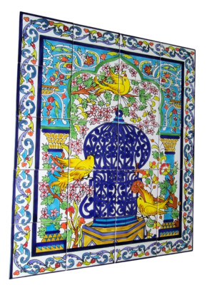 Gute Laune Fliesenbild 60x75 handbemalte Fliesen robuste dickere Fliesen Orient
