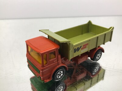 MATCHBOX SUPERKINGS K-4 LEYLAND TIPPER TRUCK WATES -ORANGE L11.0cm- GOOD - 370
