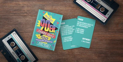 Gift Republic - Quizkarten 90er Jahre - 90er Jahre Quiz