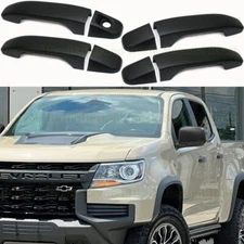 2014-2022 Chevy Colorado GMC Canyon Crew MATTE BLACK 4 Door Handle COVERS No PSK
