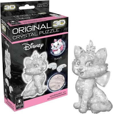BePuzzled | Disney Marie Original 3D Crystal Puzzle, Ages 12 and Up