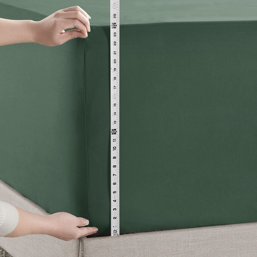 18"-21" Extra Deep Pocket Fitted Sheet by Nymbus Elastic Corner Straps Bed Sheet - 第 59/211 張圖片
