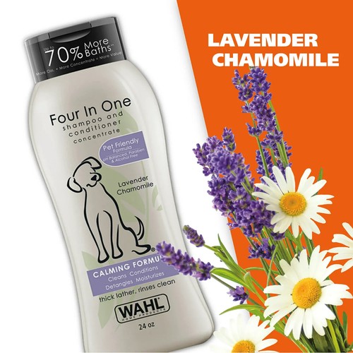 CHAMPÚ Y ACONDICIONADOR CONCENTRADO Wahl 4 en 1 para perros lavanda manzanilla calmante - Imagen 5 de 6