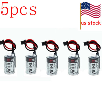 5PCS Toshiba JZSP-BA01 ER3V 3.6V LI-SOL2 PLC Battery 1000mAh US