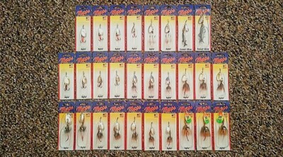 Mepps Aglia & Comet Mino Spinners Fishing Lures Lot Walleye Muskie Trout Bass