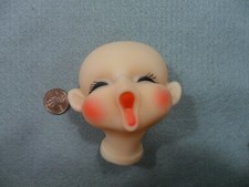 Vintage Vinyl Doll Head 3" Hong Kong