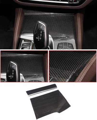 Cubierta de panel interior de fibra de carbono real 9 piezas para BMW Serie 5 G30 2018+ LHD - Imagen 6 de 17