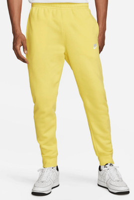 Nike Sportswear Men's Club Fleece Joggers(Yellow/White)BV2671-700 Ships Free | eBay