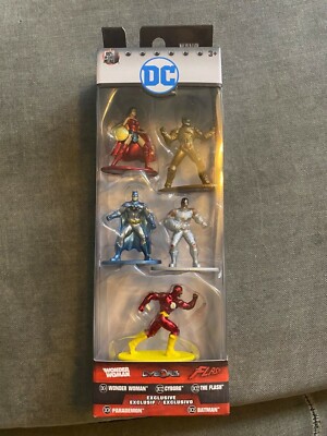 DC Universe Wonder Woman The Flash Batman Pack A Jada Nano Metalfigs NIB 2017 Ed