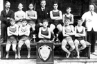 gzz-75 Social History, Unidentified Boys Swimming Team, Brighton. Photo