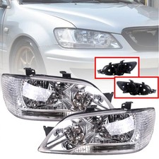 Fit Mitsubishi Lancer 2001-2003 Sedan Headlights Headlamps Clear Lens Leftright