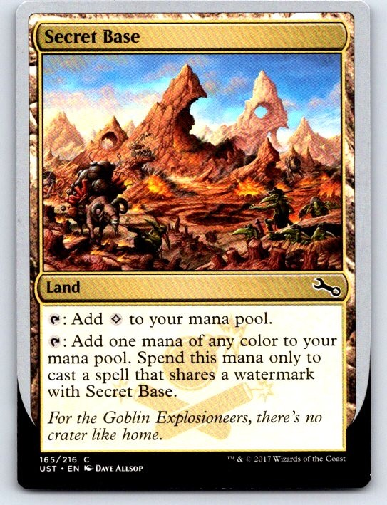 Secret Base (D) 165 Common Unstable Magic: The Gathering Lightly Played