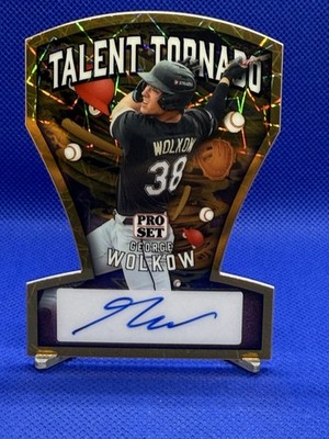 2026 Leaf Pro Set Metal Baseball George Wolkow RC Gold #1/1 Die Cut Auto