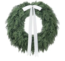 2025 Walmart Christmas Wreath Evergreen Natural Feel Cedar By My Texas House