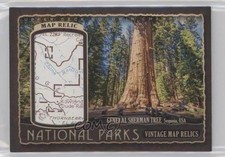2018 Goodwin Champions Parks Vintage Map Relics 43/90 Sequoia National Park 2wm
