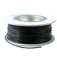 Nippon Chuko Genuine Leather Round Cord Black 1mm x 5m