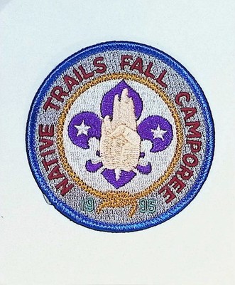 Native Trails Fall Camporee Boy Scout Patch 1995