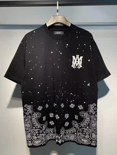 AMIRI Men's T-Shirt Black Short Sleeve Size XL