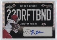 2022 Leaf Metal Draft Bound Black Wave 9/10 Zonovan Knight #DB-ZK1 Auto v7j
