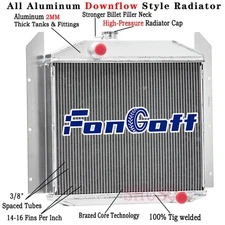 3 Row Aluminum Radiator For 1949 -1952 Studebaker Trucks 2R5 2R6 2R10 2R11