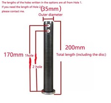 1x Z·HOM Excavator Bucket Pins 35mm Dia. Full Range Hardened for Wear Resistance