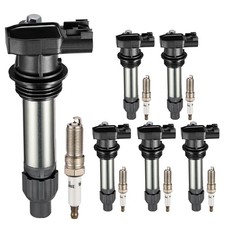 Set 6 Bobine di Accensione UF569 Confezione e 41109 Candele Compatibili con Buick...