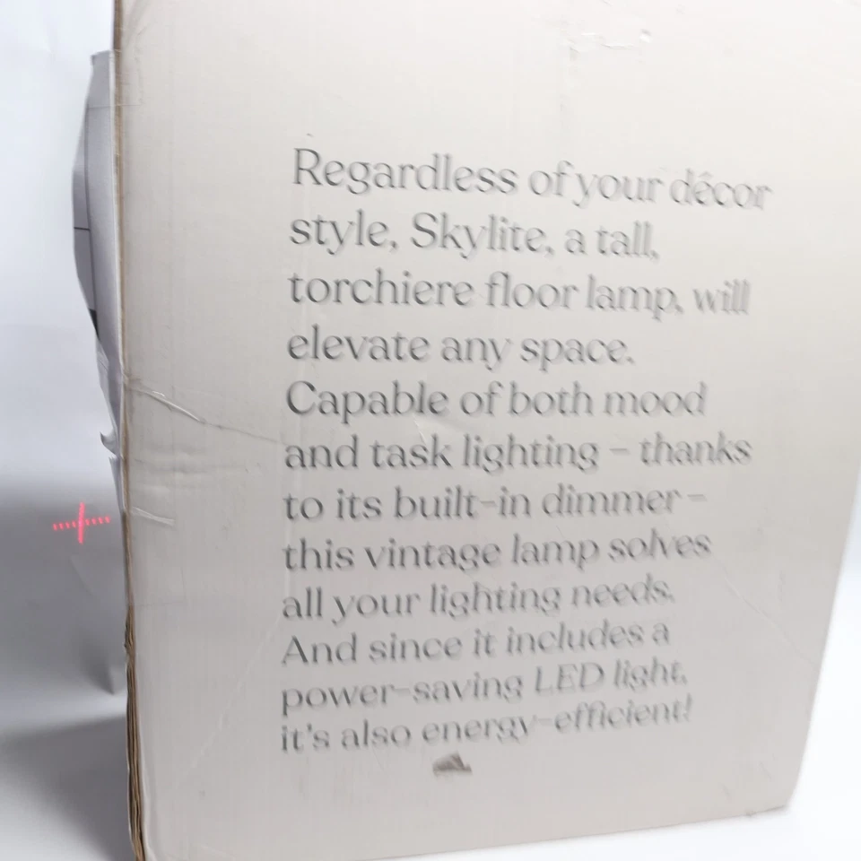 Lámpara de pie LED Brightech SkyLite blanca SKYLITEWH Foto 2 de 4