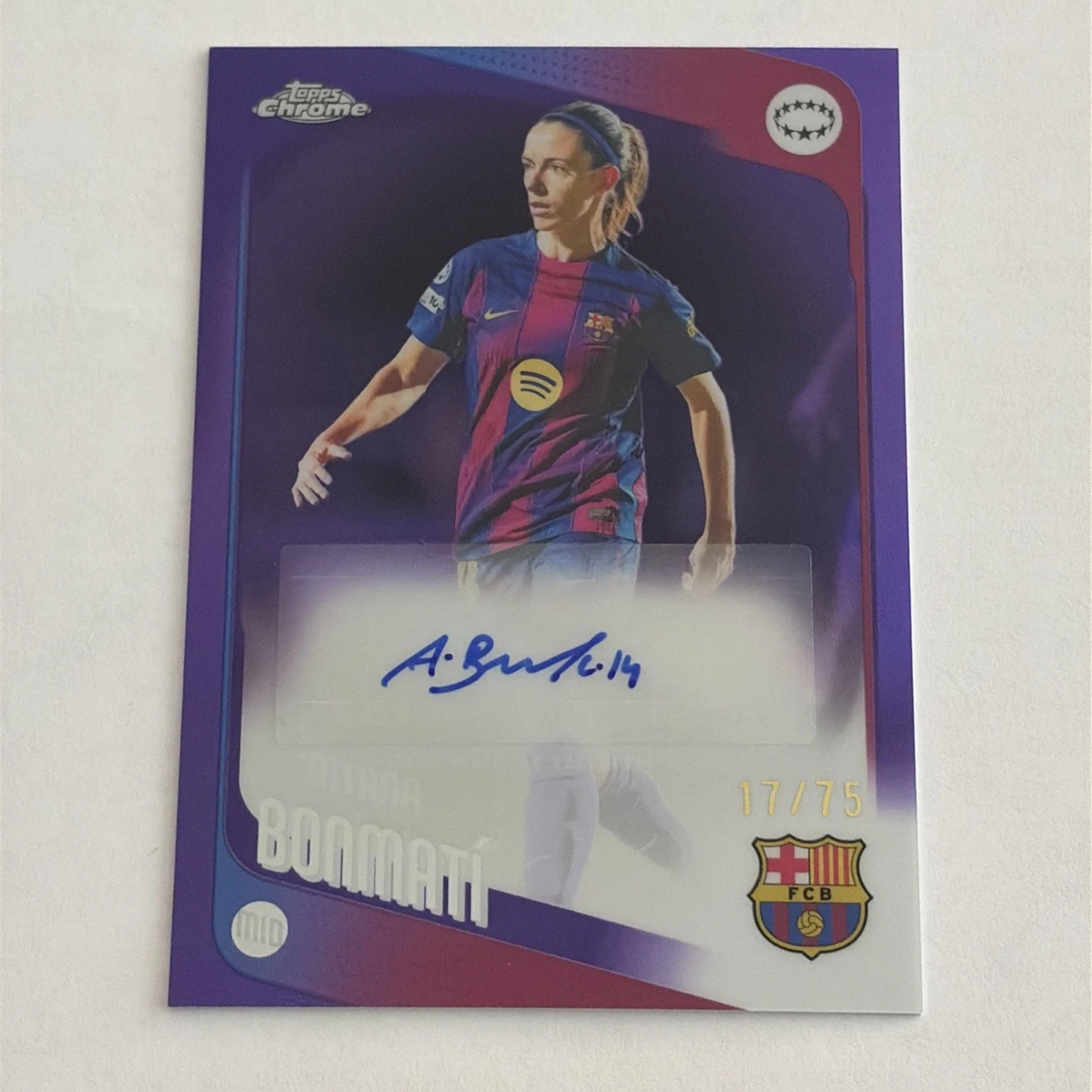 Topps Soccer FC Barcelona Autographed Sports Trading Cards