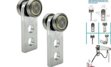 2 Wheel Trolley Assembly Rollers, Two Bearing Trolley Assembly for 1-5/8" 2 PCS