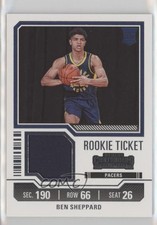 2023-24 Panini Contenders Rookie Ticket Swatches Ben Sheppard #RTS-BEN 11n2