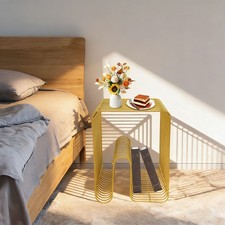 Stylish Side Table End Table Compact Nightstand for Living Room and Bedroom