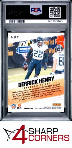 PANINI MOSAIC GOT GAME 2021? Green Prizm #gg2 Derrick Henry Titans PSA 10 - Imagen 2 de 2