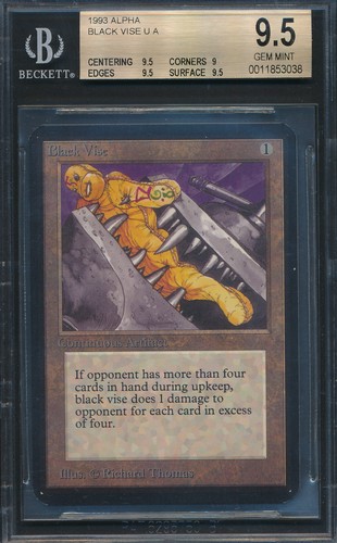 Alpha Black Vise BGS 9.5 Graded Magic MTG (3038) -magicgraders-