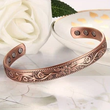 Copper Magnetic Bracelet for Arthritis Pain Relief Powerful Magnets Energy Cuff
