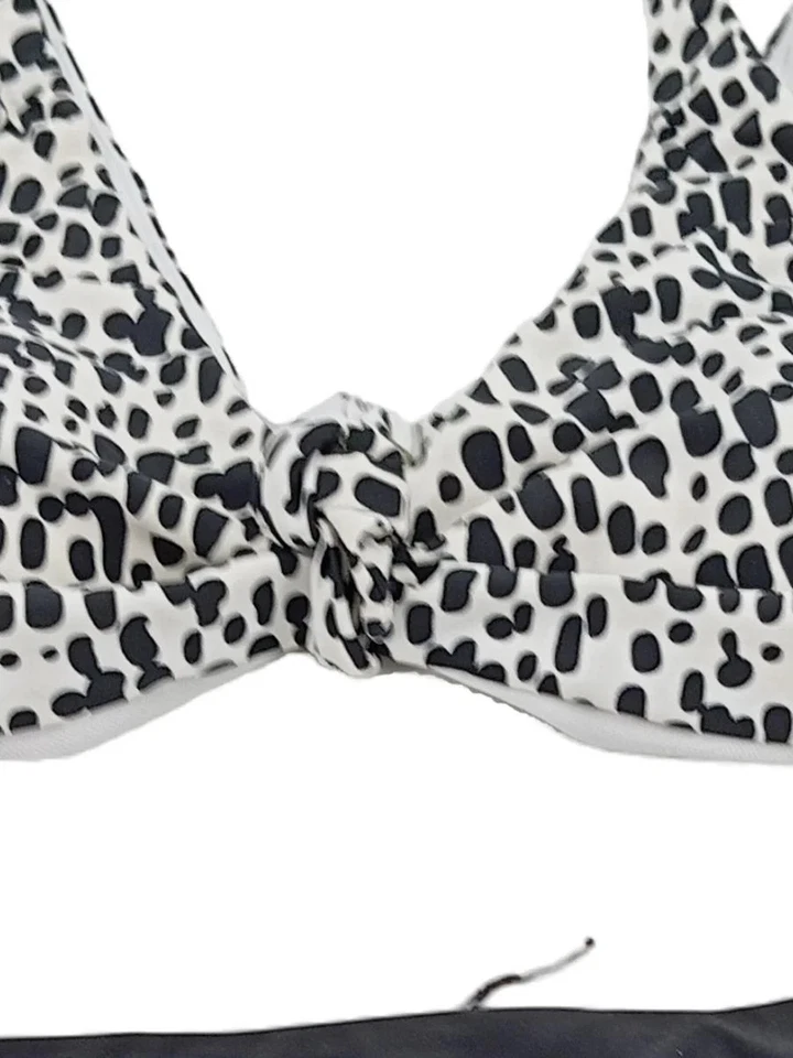 C&A Damen Bikini Gr. M Mehrfarbig Tierdruck Modern Freizeit Strand Sommer - Bild 2 von 4