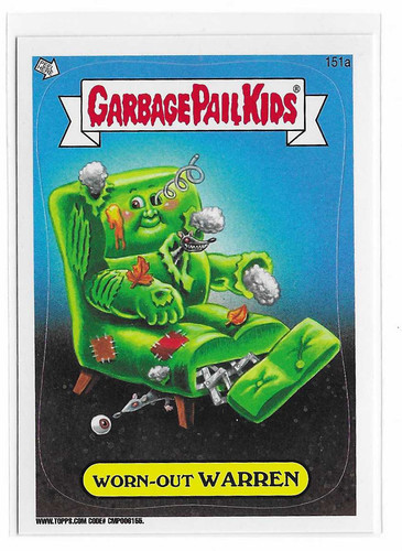 Worn-Out WARREN #151a Garbage Pail Kids 2013 Mini card