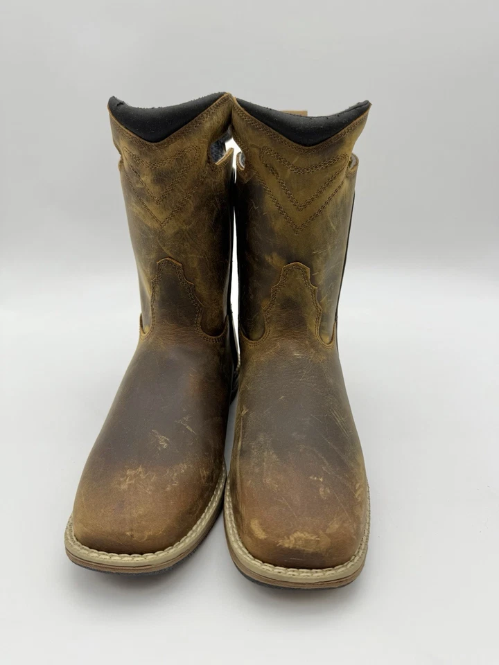 Dan Post Children's Hayden Square Toe Brown Leather Boots DPC2962 Kids Sz 3.5 D - Image 2 of 4