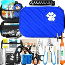 EVERLIT Pet First Aid Kit, 95 Pcs Vet-Approved Emergency Kit for Dogs Cats