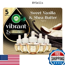 Air Wick Plug In Scented Oil Refill, 5 CT, Sandalwood, Air Freshener, Essential