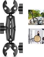 Super Double Camera Clamp Mount, Crab Plier Clip Bracket Magic Arm Double Ball