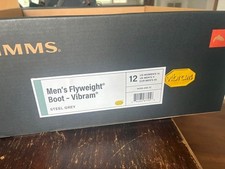 SIMMS Men's Flyweight Vibram Wading Boots Size 12 Steel Grey 14155