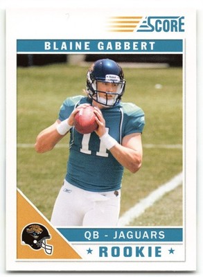 2011 Score Blaine Gabbert RC Jacksonville Jaguars #311 Rookie