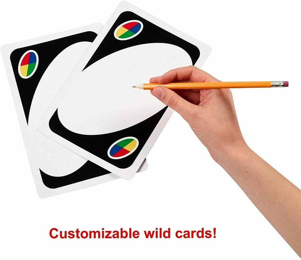 Mattel Games UNO Classic Giant Card Game GPJ46 Family Card Game Oversized Cards - Image 4 of 4