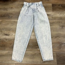 Vintage Bojo One World Denim Jeans Womens 30x32 High Waist  Acid Wash