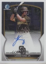 2023 Bowman Chrome Prospect Auto Lamar King Jr #CPA-LK Auto 5d5