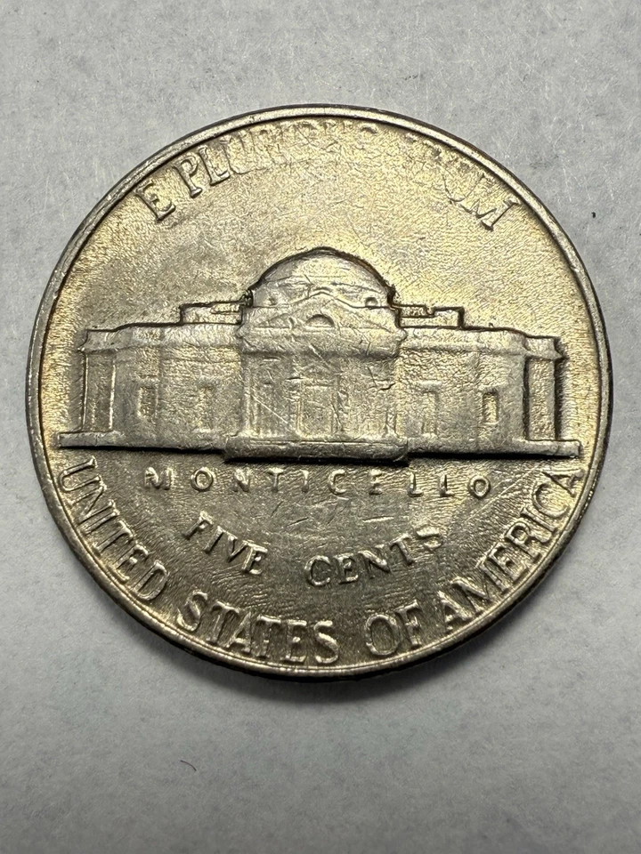 ** 1966 JEFFERSON NICKEL- GREASE FILLED DIE ERROR- PRICED TO SELL ** - Image 3 of 3