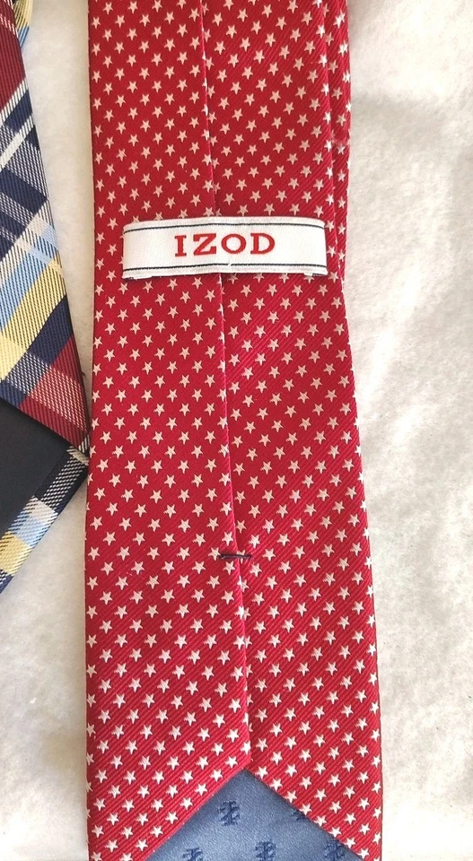 Vintage Izod Mens Neck Ties (3) - Image 4 of 4